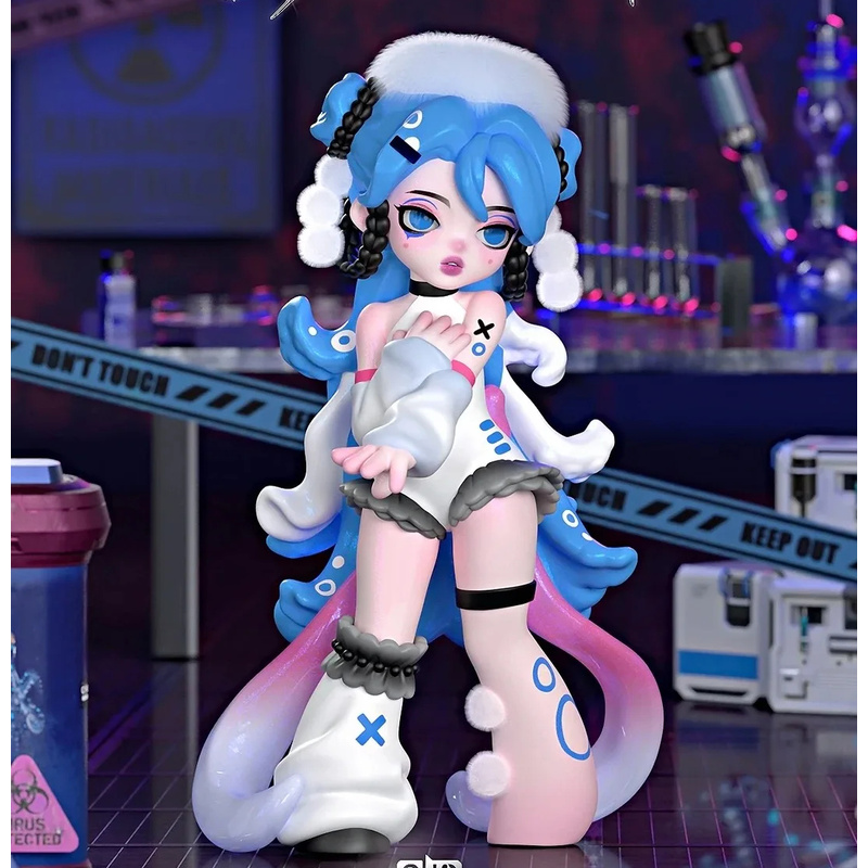 Anime Action Figure Blind Box - Glam Vicoco Série Experimento Tóxico Caixa