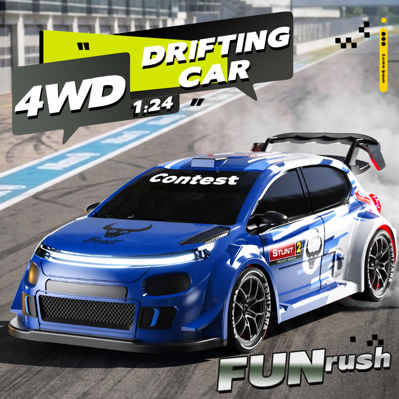 Rc Drift Car 1 24 Scale 4Wd - Carro RC de Drift 4WD Escala