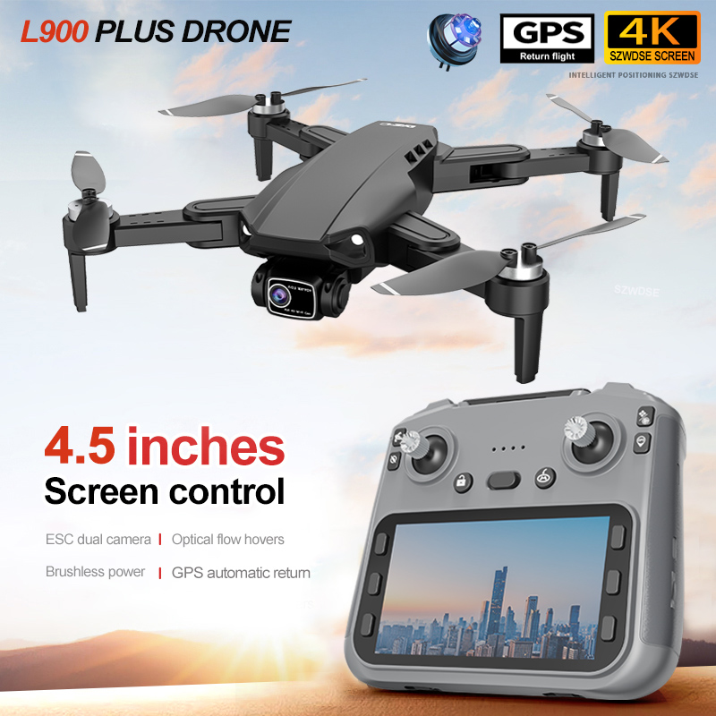 Fpv Brushless Rc Drone 4K - Drone L900 PLUS com GPS, câmera