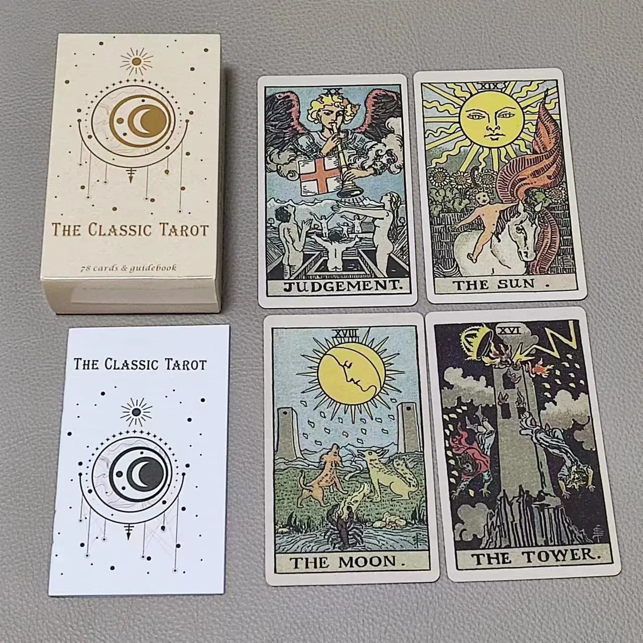 Tarot Cards Deck With Guidebook - Os cartões de tarô clássicos com
