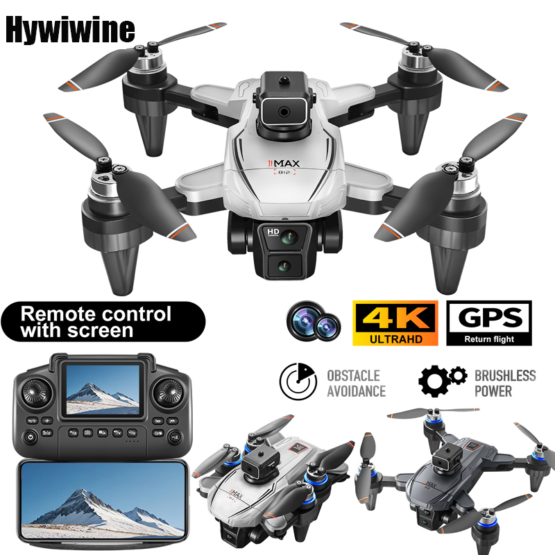 Fpv Brushless Rc Drone 4K - Zangão gps rc com tela 4k