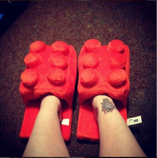 Building Blocks - Pantufas de Casa Quentes e Criativas