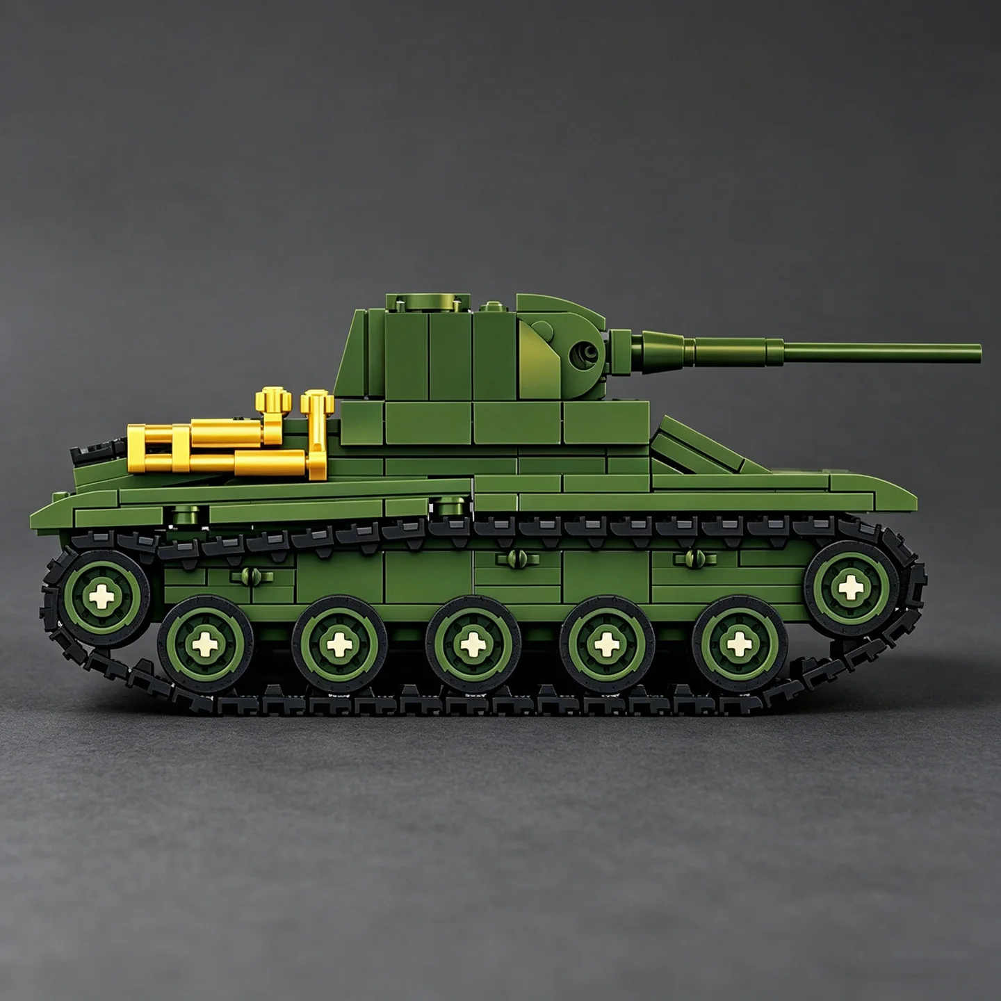 Lego Compatible Military Tank - Modelo de Tanque Leve T-70 do