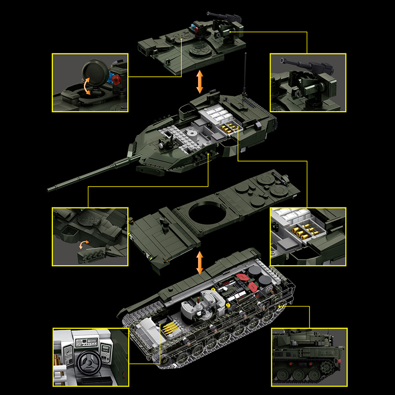 96012 Tanque de Batalha Princi - Lego Compatible Military Tank avaliação e preço