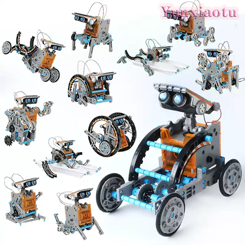 Kit de construção STEM de robô - Stem Solar Robot Kit For Kids avaliação e preço
