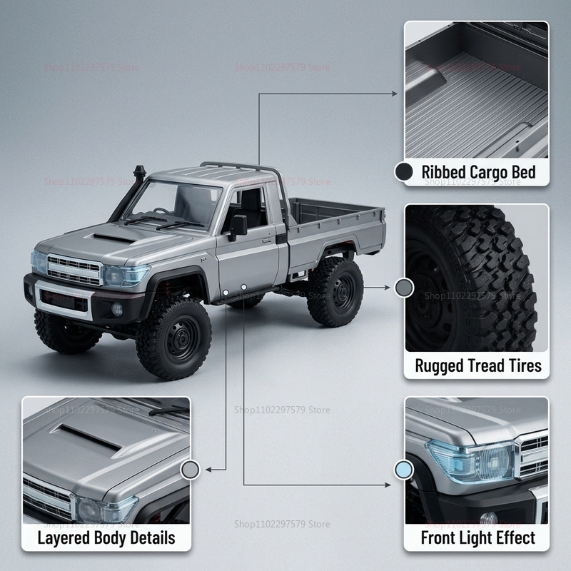 MN82 Caminhonete 4x4 Off-Road  - Rc Drift Car 1 24 Scale 4Wd avaliação e preço