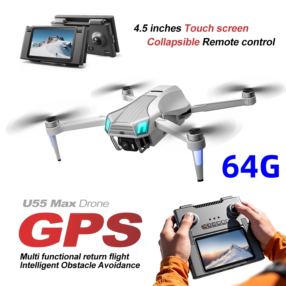 Drone Profissional NCZOBOE U55 - Fpv Brushless Rc Drone 4K avaliação e preço
