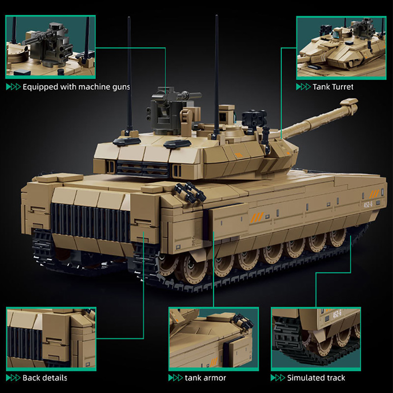 Conjunto de Blocos de Montagem - Lego Compatible Military Tank avaliação e preço