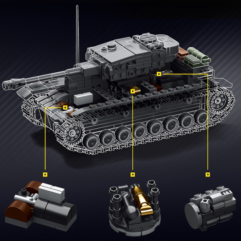 Blocos de Montagem em Escala 1 - Lego Compatible Military Tank avaliação e preço