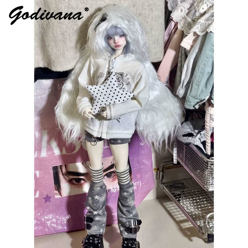 Roupa para boneca BJD 1/4 1/6, - Bjd Doll 1 6 Full Set With Clothes avaliação e preço