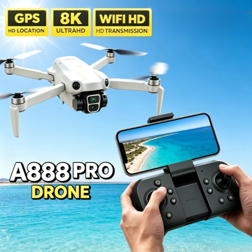 Drone GPS FPV A888 Original co - Fpv Brushless Rc Drone 4K avaliação e preço